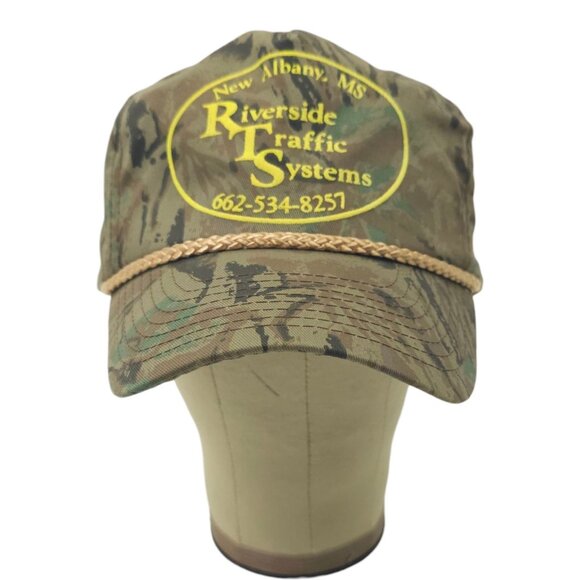 Riverside Traffic Systems Camo Rope Snapback Cap Trucker Baseball Hunting Hat - Picture 13 of 14